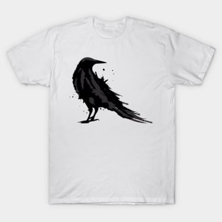 A black raven T-Shirt